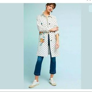 Anthropologie Floral Polka Dot Jacket  S/M
